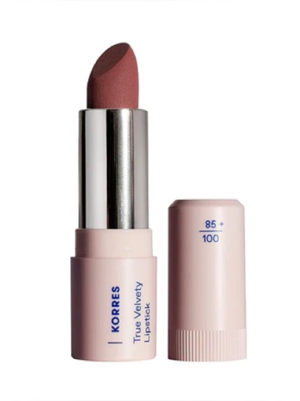Korres True Velvety Lipstick Plum Rose | Vegan Semi-Matte | 0.10oz